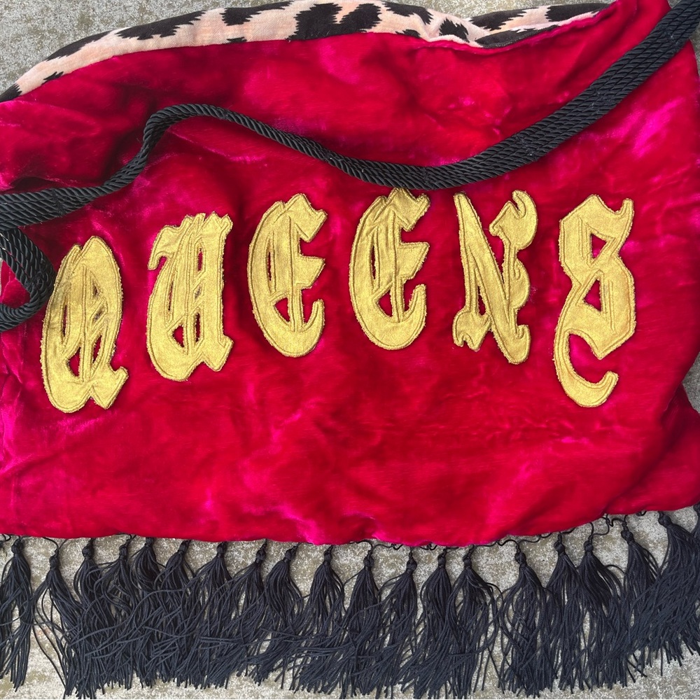 BOHO GLAM QUEENS NY VINTAGE PINK LEOPARD BAG